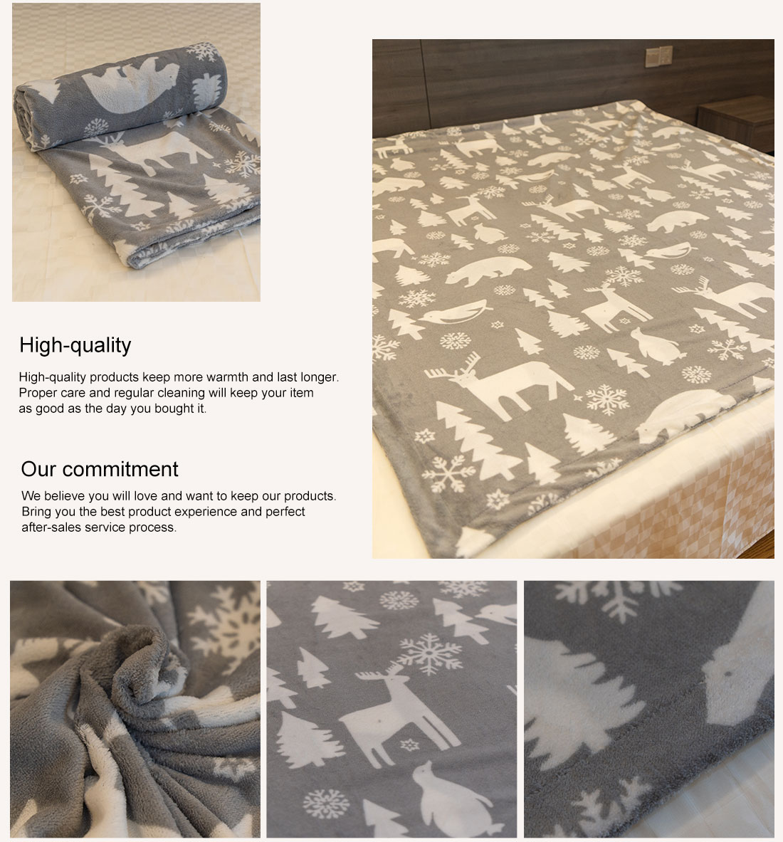 Super soft blanket | animal printing blanket | Christmas animal blanket